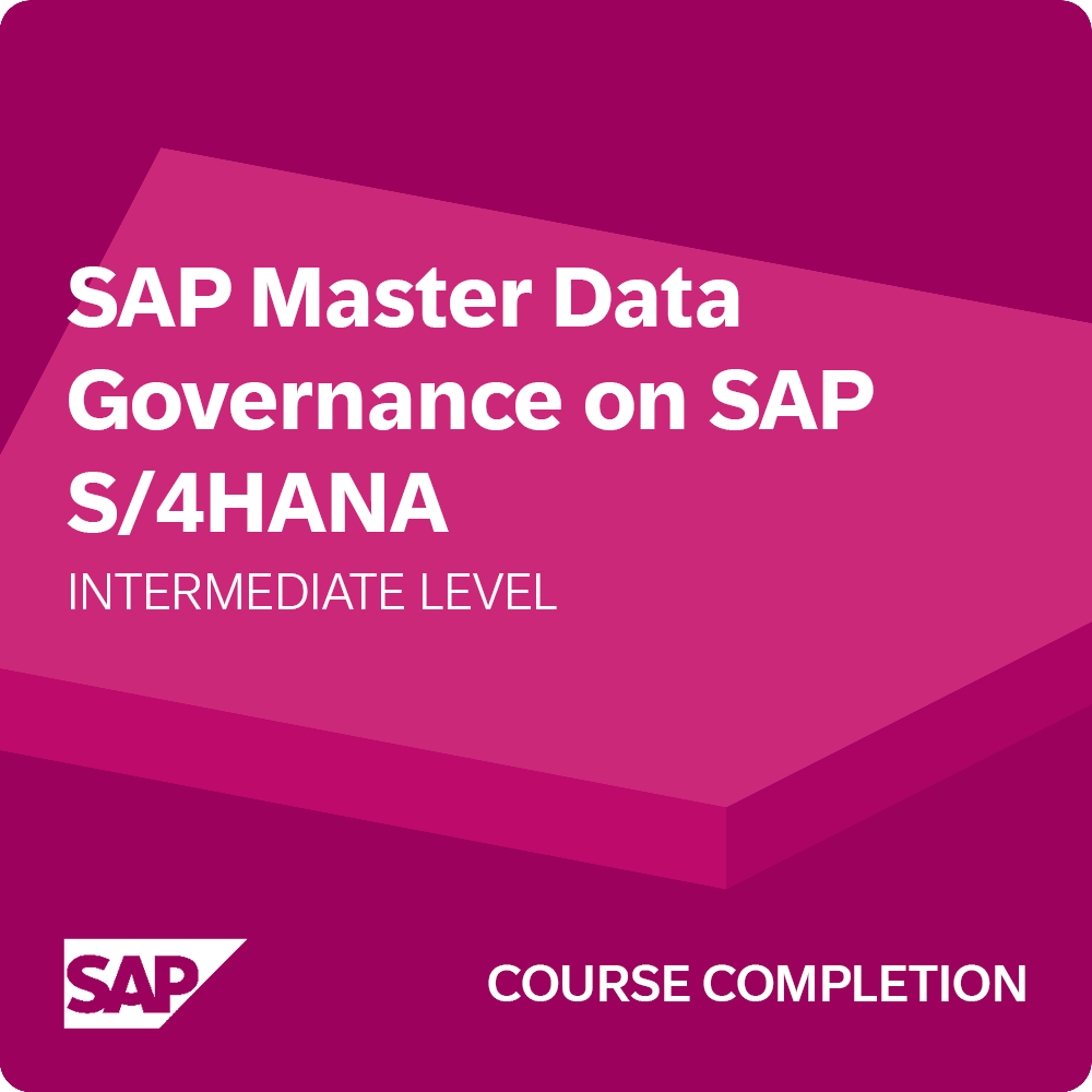 Badge Verification SAP Master Data Governance on SAP S/4HANA - Course ...